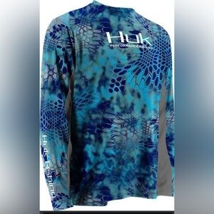 HUK Performance Fishing Long Sleeve Shirt SZ XL